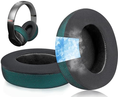 SoloWIT® Kühlgel Ersatzpolster Ersatz Ohrpolster für Beats Studio 2 & Studio 3 kabelgebundene & drahtlose Kopfhörer, Polster mit hochdichtem Lärmschutzschaum
