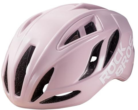 ROCKBROS Casco Bici Uomo e Donna MTB Casco Bicicletta da Strada Caschi Bici Adulti Unisex da Corsa Casco Bici Ventilato e Taglia Regolabile 58-62cm