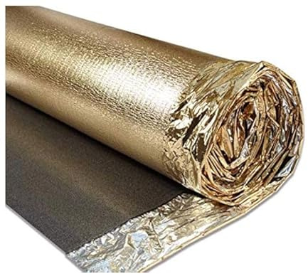 Tapis acoustique Sonic doré, 5 mm d'épaisseur, choisissez n'importe quelle taille, pour tous les sols en bois, stratifiés, membrane résistante à l'humidité, excellente isolation phonique et thermique