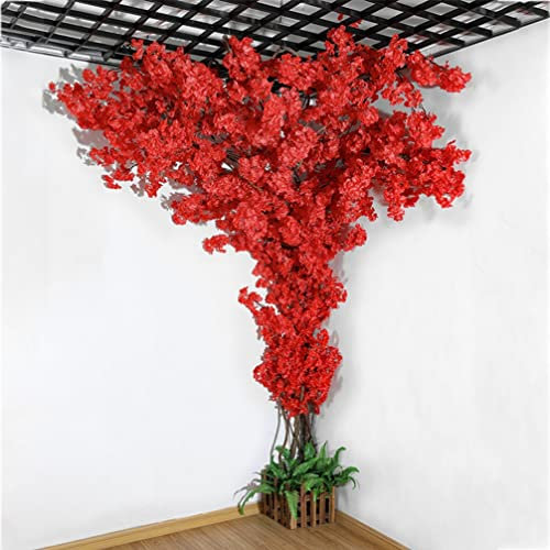 Künstlicher Baum Künstlicher Kirschblütenbaum, gefälschte Kirschblume, Magnolienreben, Simulation von Seidenblumen für Hochzeit, Zuhause, Party, Dekoration (Farbe: F)