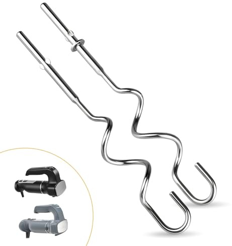 XSKDOUGHHK Dough Hook Fits for Ninja Mixer, Power Mixer System (CI100 Series) for Ninja Blender Accessories, Stainless Steel Foodi Accessories