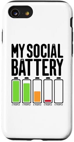 iPhone SE (2020) / 7 / 8 Battery Low Energy Anti Social for Introverts Case