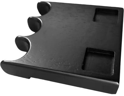 Billard-Queue-Racks aus massivem | Tragbarer Pool-Queue-Halter | Queue-Klauenständer mit rutschfester Unterlage | Perfekte Billardausrüstung für Tische, Stühle und Stühle | Robust und elegant