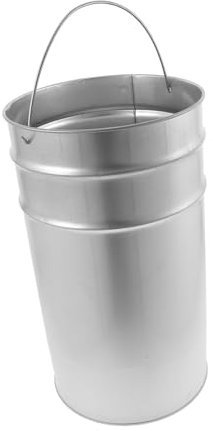 Zerodeko Cubo Galvanizado Interior Para Basura Con Asa Cubo De Basura Doméstico Para Cocina o Baño Material Metálico Resistente