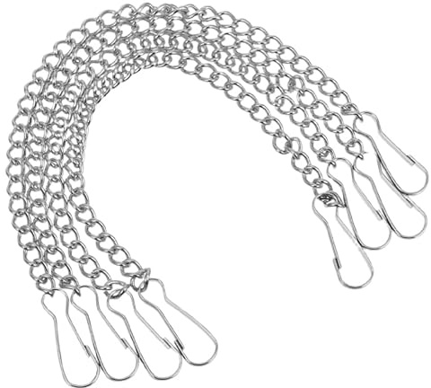 BESPORTBLE 4Pcs Hanging Basket Chains: Garden Plant Hangers Planters Chain Hanging for Plants Pot Silver Stainless Steel