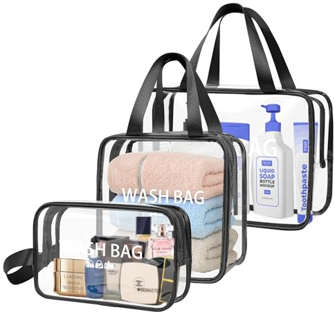 ZIOSINM Trousse de Toilette Femme, 3PCS Trousse de Toilette Voyage