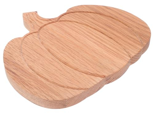 ABOOFAN Tabla De Cortar Forma De Calabaza Tabla De Charcutería De Halloween Madera para Servir Comida La Mesa De Cocina De