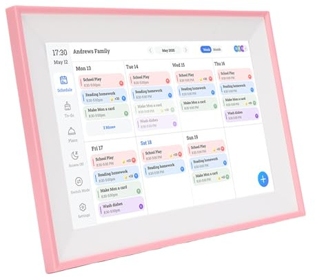 Elprico 10.1 Zoll Digitaler Kalender, Digitale Kalender- und Aufgabe -Diagramm, Intelligentes Touchscreen Interactive Display für Familienpläne, Automatische Rotation, Smart Family
