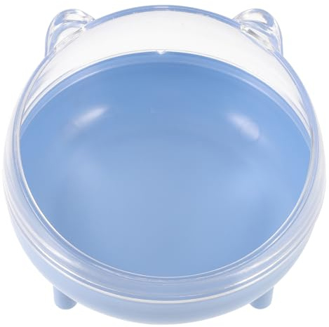 CVUTOVO de Semi-fermé de Bain Plastique Sable pour Hamster en Maison Couvercle Aléatoire Transparent Design Artisanal Fin, Portable Couleur Voyage
