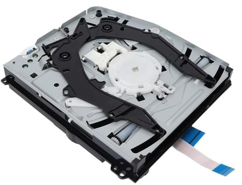 URPIZY 1 Stück Disk-Laufwerk mit Laufwerksplatine für PS4 Slim CUH-2215b Ersatzteil Einfache Installation Metall ABS Material Silber Schwarz Weiß Komplette Reparaturlösung für defektes