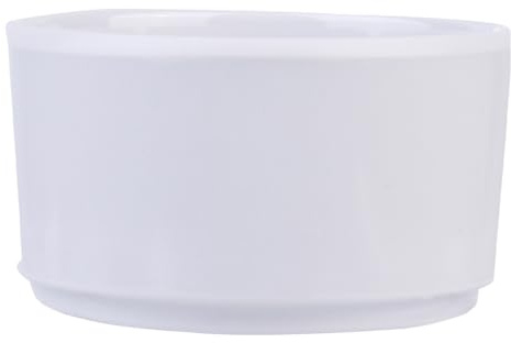 HAKIDZEL Shape Household Ashtray, Imitation Porcelain Material, High Temperature Resistant White Smoking Ashtray for Indoor and Outdoor Use