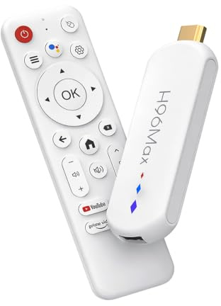 YUEHISY TV Box 4K, Ultra HD Streaming Device, Portabel TV Stick med Röststyrning, Dual Band WiFi, Tillgång Till Populära Appar, för Hemmet