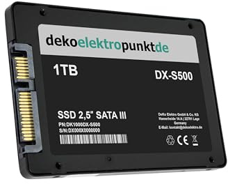 1 To SSD Disque dur convient pour MacBook 13'' (2008 Version) A1278 2009 | dekoelektropunktde Solid State Drive, Interne, Pièce compatible, SATA3, 2,5