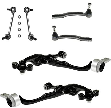 2x Querlenker 2x Koppelstange 2x Spurstangenkopf Vorderachse für Mazda6 Hatchback Kombi Stufenheck GH