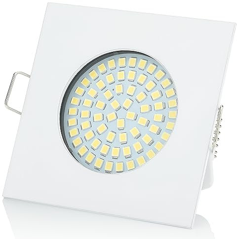 Sweet Led SW-68N Spot Encastrable LED Ultra Plat 3,5W 330lm Module LED IP20, Spots Encastrés au Plafond, Luminaire Intégré (Carré, Blanc-Chaud)