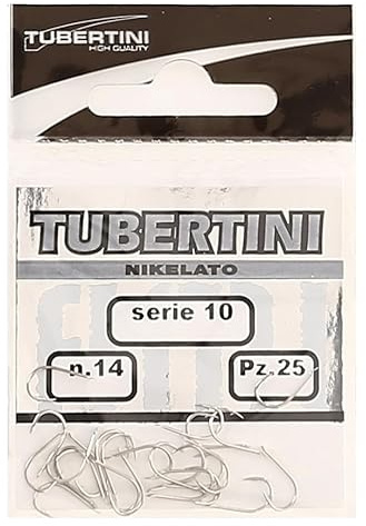 Tubertini Ami con Paletta da Pesca Ami Serie 10 14 Amo per Mare Trota Lago Fiume Surfcasting