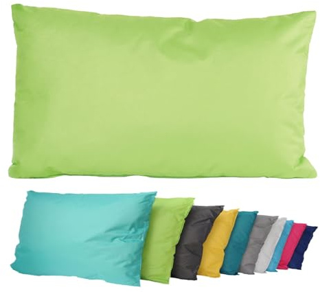 JACK Outdoor Lounge XL Kissen 40x60cm Dekokissen inkl. Füllung Wasserfest Sitzkissen Garten Stuhl Lotus Effekt, Farbe:Grün