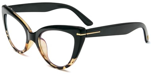 KoKoBin Gafas de lectura grandes, gafas de ojo de gato para mujer, con filtro de luz azul, ojos de gato modernos y cómodos, para leer en el ordenador