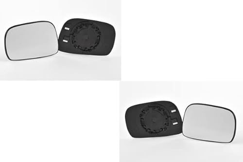 Johns, Spiegelglas Außenspiegel Glas Glass passend für Opel Agila A 09/00-12/07 Set L+R