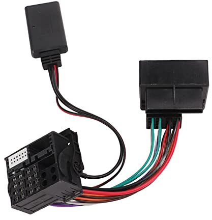 KIMISS Bluetooth Audio Radio Musik Adapter AUX in Cable Car Bluetooth 5.0 Audio Modul Stereo Kabelbaum 12 Pin für W169 W245 W203 W209 W164