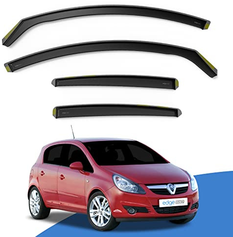 EdgeVisors Wind Deflectors for Vauxhall Corsa MK5 D 5 Door Hatchback 4pc