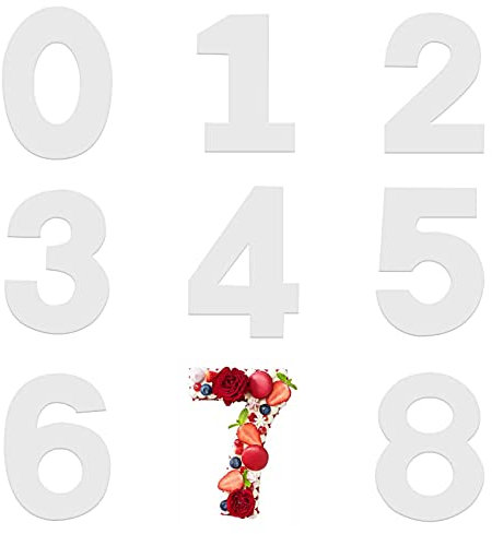 9 Pièces Moule à Cake en Forme de Nombre de 0–8, Chiffre Number Cake Moule à Cake, Moule en Chiffre Silicone, Grands Moules à Gâteau en Forme de Chiffres pour Gâteau de Mariage D'anniversaire Fête