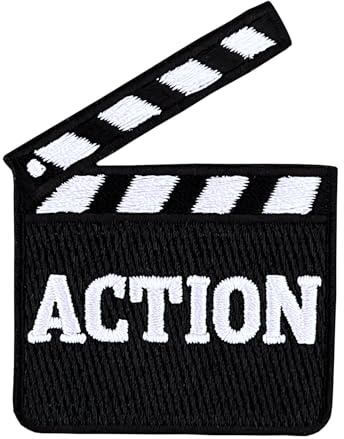 Urbanski Patch Action Film Movie Klappe zum Aufbügeln 6,5 x 4,8 cm | Aufnäher Applikation Bügelbild