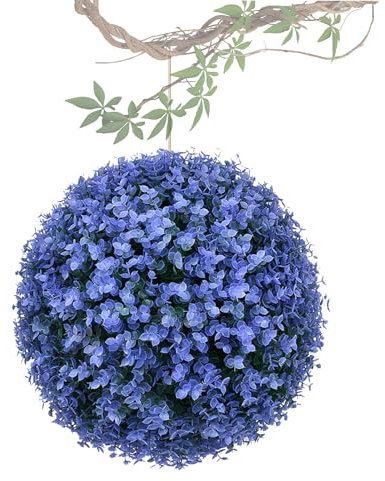 ATYUJKB Der Hochzeitstafel Blatteffekt Hängend Hochzeit 40cm, Die Veranda Und Die Hochzeit Formschnittkugel, Simulierter Dekorativer Grasball Buchsbaumkugel Künstlich