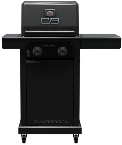 Charbroil Pro Series with Amplifire Infrared Technology 2-Burner Propane Gas Grill and Griddle Cabinet, Black - 463676724