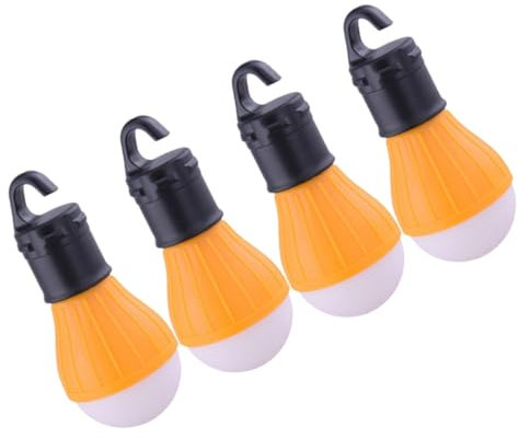 POPETPOP 4pcs Emergency Camping Light Mini Tent Light Hooks Portable Led Lantern for Camping Hiking Outdoor Lighting
