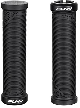 Funn Hilt JR Mountainbike Handtag med Enkel Låsklämma, Cykelstyrets Låshandtag med 19 mm Innerdiameter, Korta Cykelhandtag för Ungdomar, Flickor och Pojkar (Svart)
