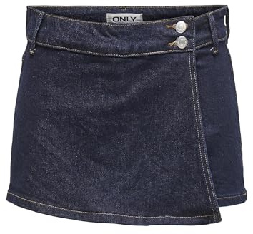 ONLY Onlshay Reg Rinse Dnm Skort Mae para Mujer