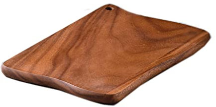 SaryEdge Holzschneidebretter Bretter für die Küche Käsebrett Bretter für Fleisch und Gemüse mit Griffen(Holzfarbe