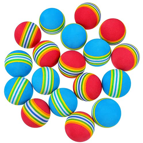 Yardwe 26 STK Regenbogenkugel Golfball Golf Balls Airflow-Golfbälle Üben Sie Golfbälle in der Luft Luftbälle Golf Golf-Airball-Übungen Übungsbälle für Golf Tragbare Golfbälle Eva