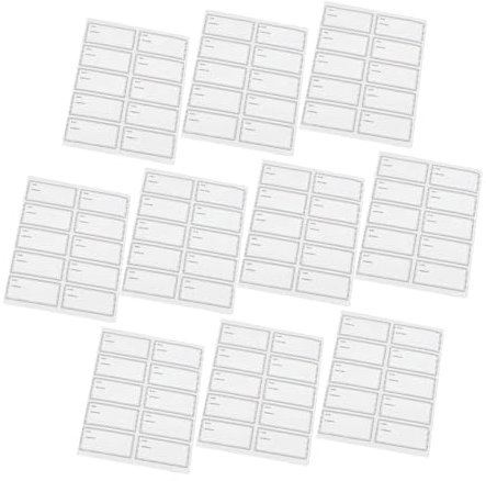 DIYEAH 50 Sheets Canning Labels Easy Peel Off Party Can Date Labels for Food Oil Sprayer Use in Kitchen