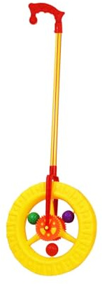 KiBcsLic Ziehspielzeug mit Rädern, Motorikspielzeug mit beweglichen Rädern, Baby-Schiebespielzeug aus Kunststoff, zum Laufenlernen, Ziehspielzeug für Kinder von 1 bis 3 Jahren
