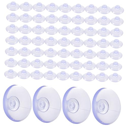 Happyyami 100 Ventosas de Succión para Mesa de Cristal Gran Adherencia y Material Pvc Resistentes Ideales para Cocina y Baño