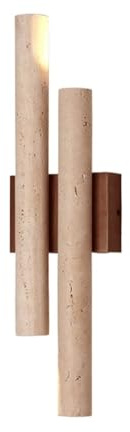KMGUZRRWD Lampada da parete in pietra naturale a forma di barra lunga vintage, decorazione for interni, faretto a LED, applique, apparecchio di illuminazione decorativo(Warm White (2700-3500K))