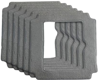6 Paños De Fibra For Fregar, Compatibles Con El Robot Limpiacristales Liectroux YW509