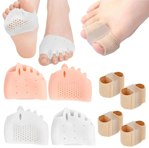 Toe Separator, 6pcs Toe Separators Set, Toe Separators for Overlapping Toes for Foot Care, Flexible Design for Walking, Running and Standing Throughout the Day, for Men and Women