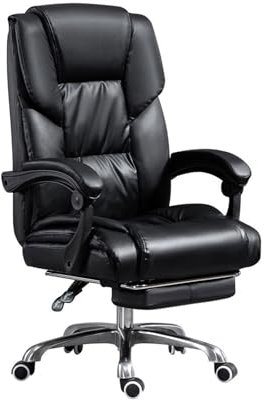 Shihan-2015 Sillas de Oficina Silla de Oficina cómoda y Duradera, Silla reclinable for Ordenador, Silla giratoria, Silla de Escritorio for el hogar, Silla de Negocios Silla de Escritorio(Negro)