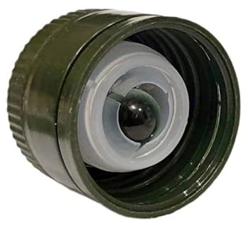 Euroshoppingonline 100 Tappi Tappo a Vite in plastica con versatore Anti rabbocco per Bottiglia marasca Olio oliviera 31,5x24 MM