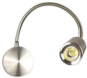 OSALADI Applique Murale LED à Bras Flexible 360° 3w 200 LM Aluminium Blanche pour Lampe de Chevet Chambre Bureau Salon Usage Intérieur Longue Durée