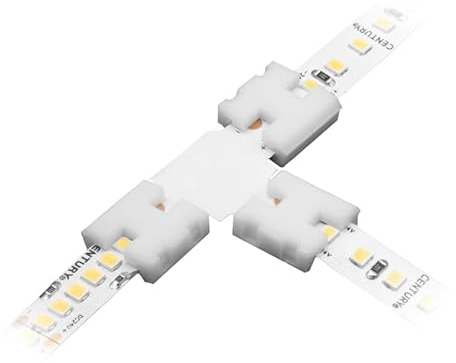 Zarivy Strip T-Shape LED-kontakt 10 mm – 2-pack, perfekt för snabba och säkra fogar i LED-belysningsinstallationer.