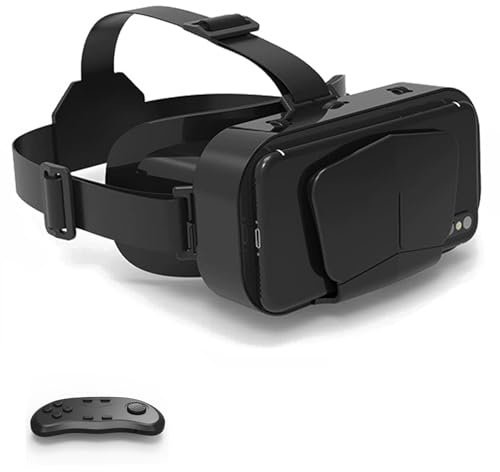 VR Brille, 3D Virtual Reality Headset Mit HD-Anti-Blaulicht-Linsen, VR Glasses Augenschutz Brille PC Unterhaltung, für iPhone Samsung Android 4,7–7,2 Zoll(D)