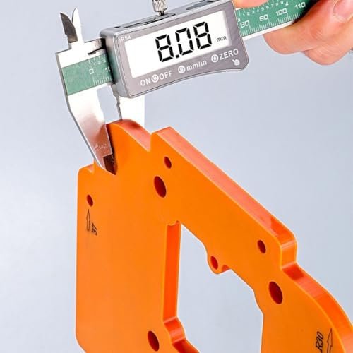 3-in-1 Woodworking Hole Punch Template for Cuts, Thickened Board Tool for Wardrobe and Wall Socket Installation, Orange(B)