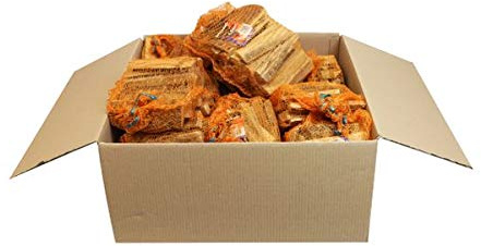 Anfeuerholz im 5,0 dm³ Netz 9 Stk. - eignet sich ideal zum Anfeuern von Holzbriketts oder Brennholz in Ihrem Kamin oder Ofen.