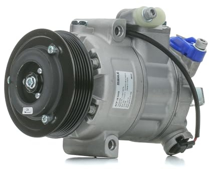 MAHLE ACP 18 000S Compresseur de clim 6SEU1214/PXE13 PAG 46 R134a Compatible avec VW Golf 4 3/5 portes 1J1 Polo V 3/5 portes 6R1, 6C1 Polo IV 3/5 portes 9N, 9A, SEAT Ibiza III 3/5 portes 6L