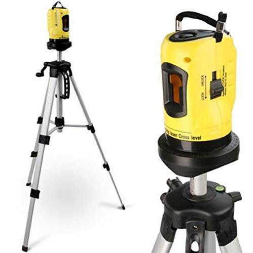 Line Laser Level with Tripod, 2 Lines Compact Self-Leveling Laser Level Tool, Horizontal and Vertical Cross Line Laser, Infrared line Projector (High Precision)