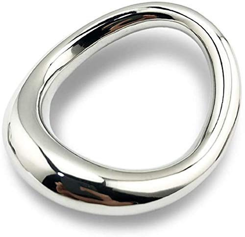 SeLgurFos® Gebogene Oberfläche Eichelring Penisring, Feste Pennisring Erektion 304 Rostfreier Stahl Hodenring Rund Pennisring Erotik Spielzeug Männer (large)